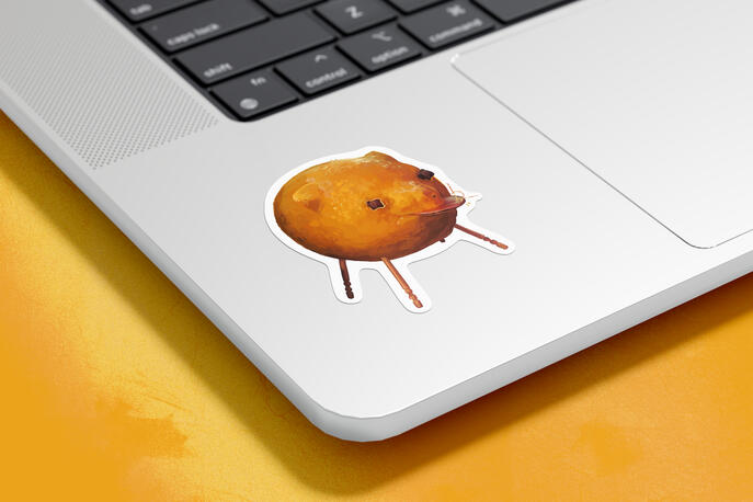 Matte vinyl sticker Matte vinyl sticker