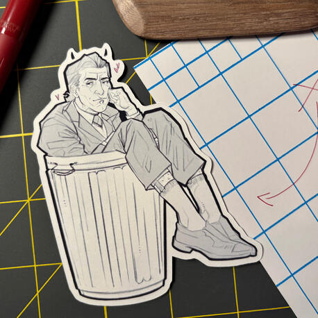 Matte vinyl sticker Matte vinyl sticker
