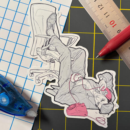 Matte vinyl sticker Matte vinyl sticker