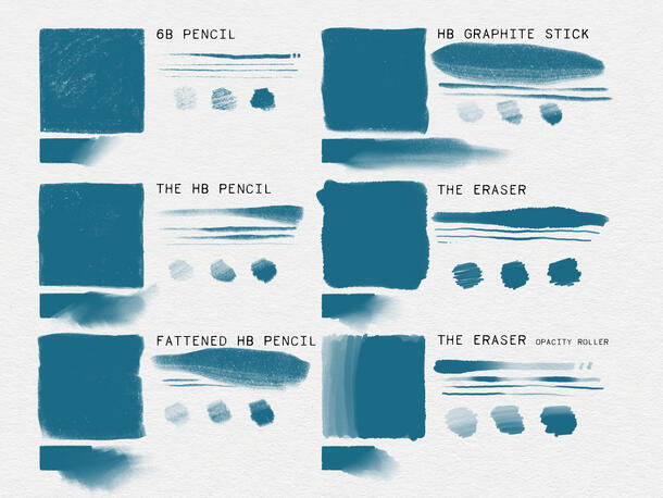 Brush Swatches 1 Brush Swatches 1
