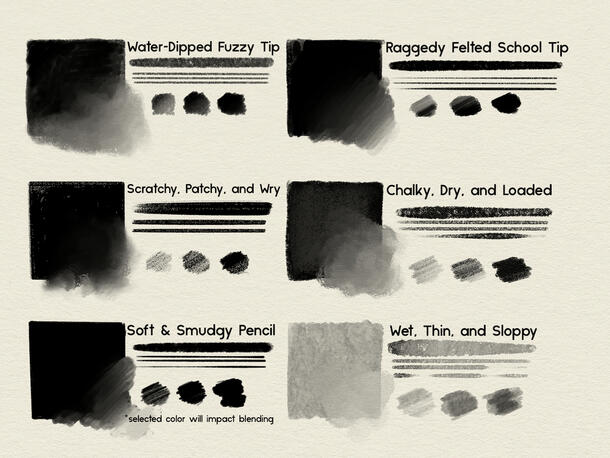 Brush Swatches Brush Swatches